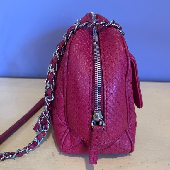 SOLD Chanel Python Quilt Flap and Zipper Medium Size Bag - Picture 5 of 11